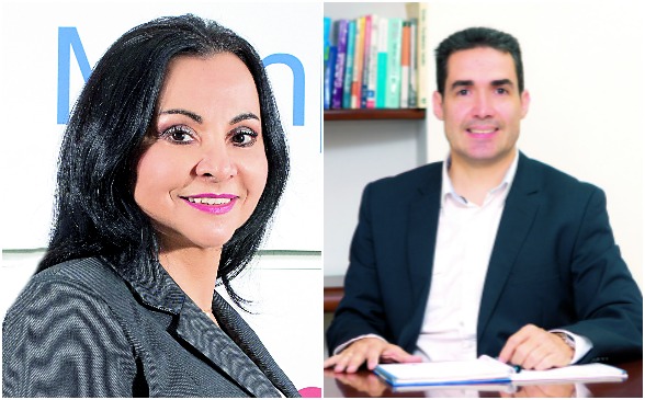 Rosalba Montoya dejará la presidencia de Manpower Colombia y le sucederá Francisco Javier Echeverri. FOTOS cortesía manpower