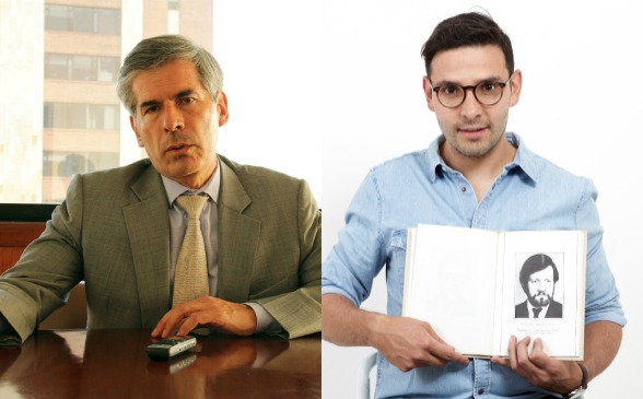 Yesid Reyes, hijo del magistrado Alfonso Reyes y Ricardo Barrero, nieto del magistrado Ricardo Medina. FOTOs Colprensa y Cortesía 
