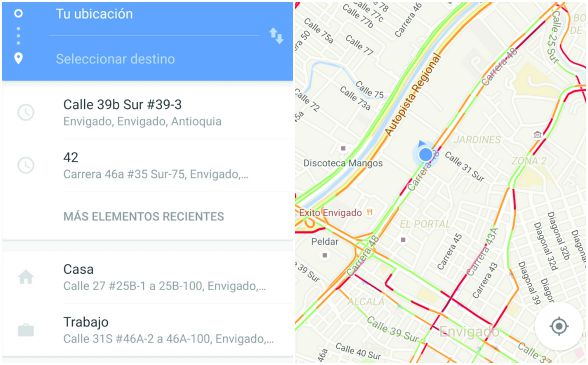 Google Transit permite tomar decisiones inteligentes de movilidad programando los recorridos. FOTO Cortesía