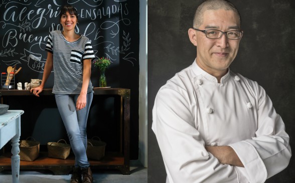 Felicitas y Takehiro coinciden en que un buen cuchillo es indispensable en la cocina. FOTO Cortesía EL gourmet