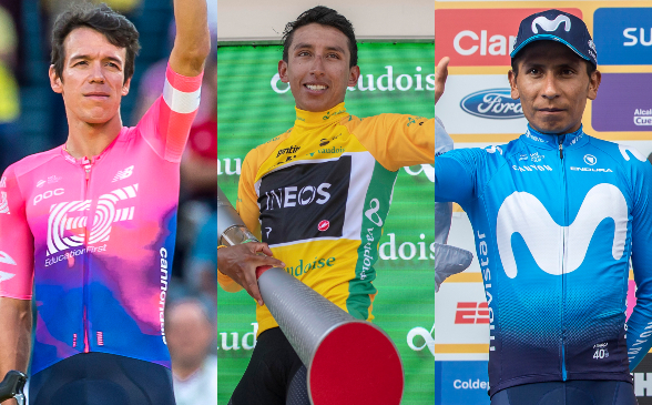 RIGOBERTO URÁN - EGAN BERNAL - NAIRO QUINTANA