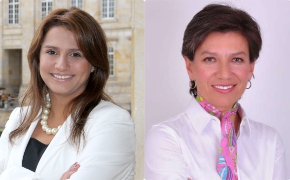 La senadora Paola Holguín y las exsenadora Claudia López se han enfrentado por los costos de la Consulta. FOTOS Colprensa