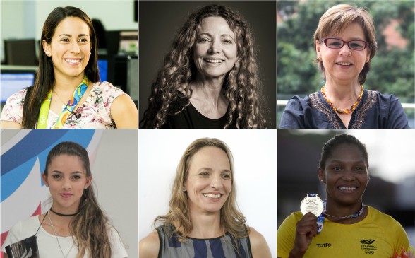 Mariana Pajón - Ángela Becerra - Piedad Bonnet - Fabriana Arias - Ximena Restrepo - Yuri Alvear