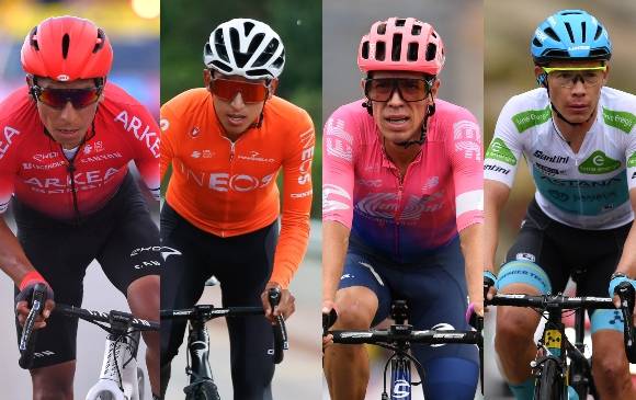 Nairo, Egan, Rigo y LópezFOTOs JUAN ANTONIO SÁNCHEZ Y EFE