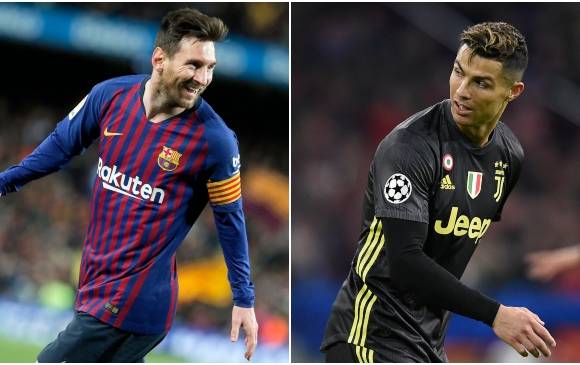 Lionel Messi y Cristiano Ronaldo, las figuras en las que Juventus y Barcelona confían para seguir en camino hacia el título de la Liga de Campeones de Europa. fOTOs afp