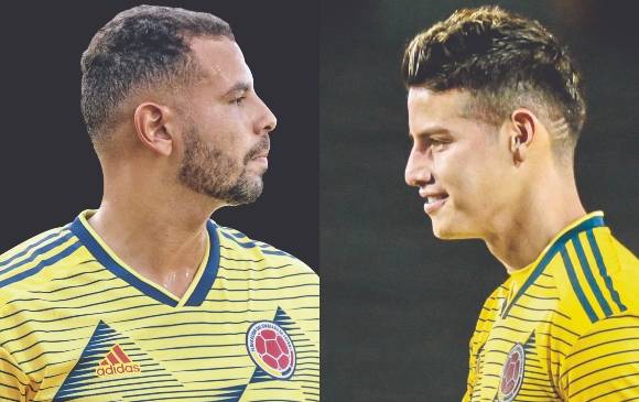 Edwin Cardona y James Rodríguez tienen características diferentes, pero ambos comparten la capacidad de orientar el juego de la Selección y generar ideas en ataque. FOTOs colprensa