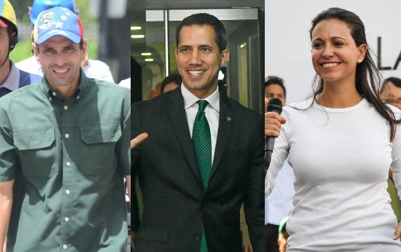 Henrique Capriles, Juan Guaidó y María Corina Machado son los tres representantes de la oposición venezolana más visibles. Todos ellos desconfían de la transparencia de las elecciones parlamentarias que se realizarán el 6 de diciembre en ese país. FOTOS Getty