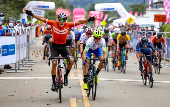 Borda, que ha tenido la oportunidad de partipar en carreras en Canadá y Perú, ya brilla en Colombia. FOTO cortesía colnago cm