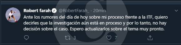 “Vamos a tener buenas noticias pronto”: Fedecoltenis sobre caso Farah