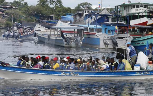 Del puerto del Waffe, en Turbo, salen diariamente turistas para Capurganá, Acandí, Sapzurro, Triganá. También, barcos para Riosucio y Quibdó (Chocó), por el río Atrato. FOTO juan antonio sánchez