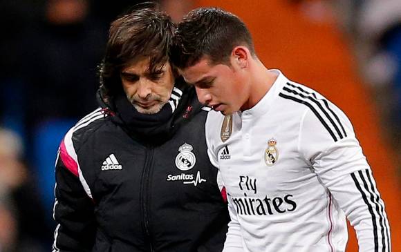 El colombiano fue sustituido por Jesé Rodríguez en el partido contra el Sevilla. FOTO AP