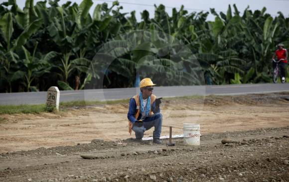 Construcción de las autopistas 4G en Urabá. FOTO Manuel Quintero Saldarriaga