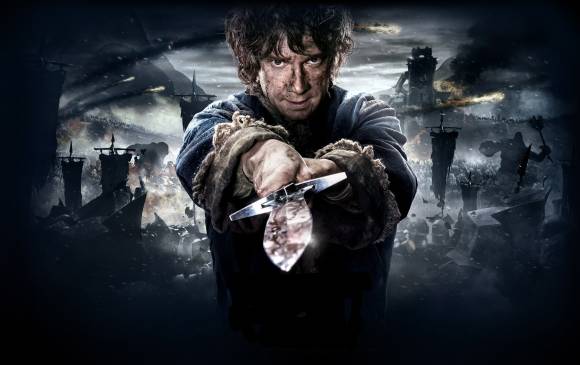 La batalla de los cinco ejércitos parece ser el filme con más acción de la historia de Bilbo Bolsón, Galdalf y los enanos. Foto Cortesía