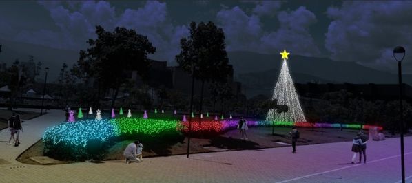 Un árbol de 16 metros de alto será el principal atractivo del tramo 1A (occidente) de Parques del Río. IMAGEN CORTESÍA EPM