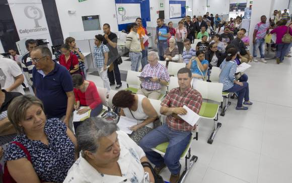 Según la Superintendencia Financiera, con corte a junio 30 pasado, del total de pensionados del país, el 90,24 % estaba en Colpensiones. FOTO MANUEL SALDARRIAGA