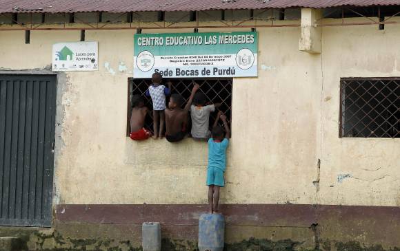 Escuela del corregimiento. FOTO Jaime Pérez