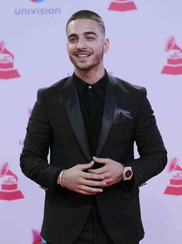 Maluma fue considerado uno de los mejor vestidos de la noche. FOTO Reuters
