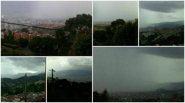 Tormenta eléctrica y lluvia afectan de nuevo a Medellín | Foto: @PaulisZv