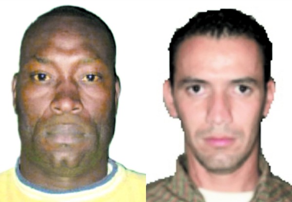 José Wilson Hinestroza e Iván Felipe Rodríguez, supuestos cabecillas de los sectrores de San Diego y San Juan respectivamente. FOTOS CORTESÍA
