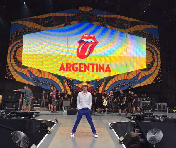 Mick Jagger ha compartido en redes sociales su paso por América Latina en esta gira. FOTO Tomada de Twitter: @mickjagger