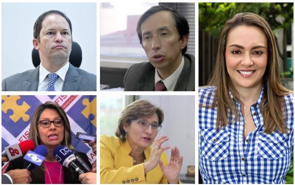 Juan Francisco Espinosa, Gabriel Ramón Jaimes Durán, Carmen Torres Malaver, Martha Janeth Mancera y Marcela María Yepes (blusa azul de cuadros). FOTOS Colprensa y cortesía