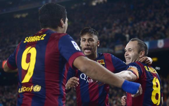 Andrés Iniesta marcó el segundo gol del partido, mientras que Neymar desperdició un penalti. FOTO AP