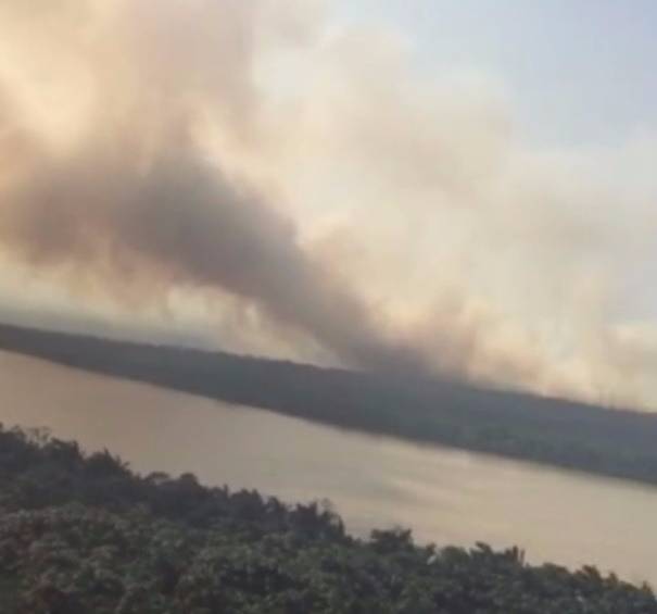 De acuerdo con la comunidad, el incendio completó 15 días. FOTO: Unidad Nacional de Gestión del Riesgo