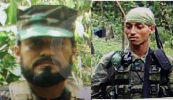 En la izquierda, alias Fabián; a la derecha, alias Ricardo.
