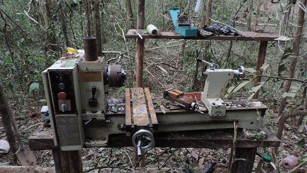 Laboratorio de inteligencia de las Farc destruido. FOTO Colprensa /Ejército Nacional