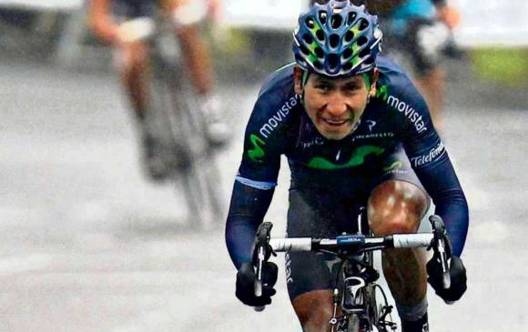 Nairo Quintana, ciclista colombiano del Movistar. FOTO ARCHIVO