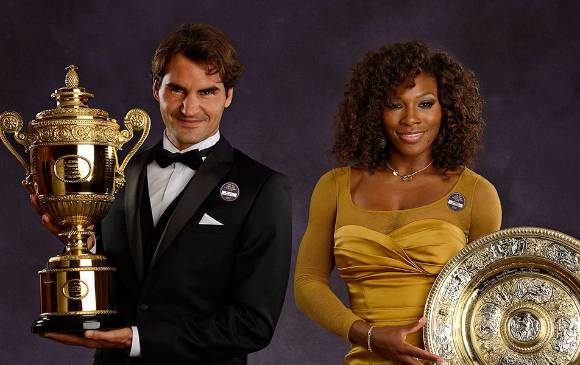 Entre Federer y Serena suman 43 Grand Slams. FOTO: USA TODAY