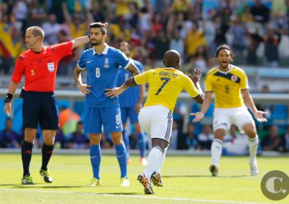 Juan Antonio S&#225;nchez, enviado especial a Brasil - Colombia derrot&#243; 3 - 0 a Grecia en la que se considera la mejor actuaci&#243;n de la Selecci&#243;n Nacional en un Mundial.