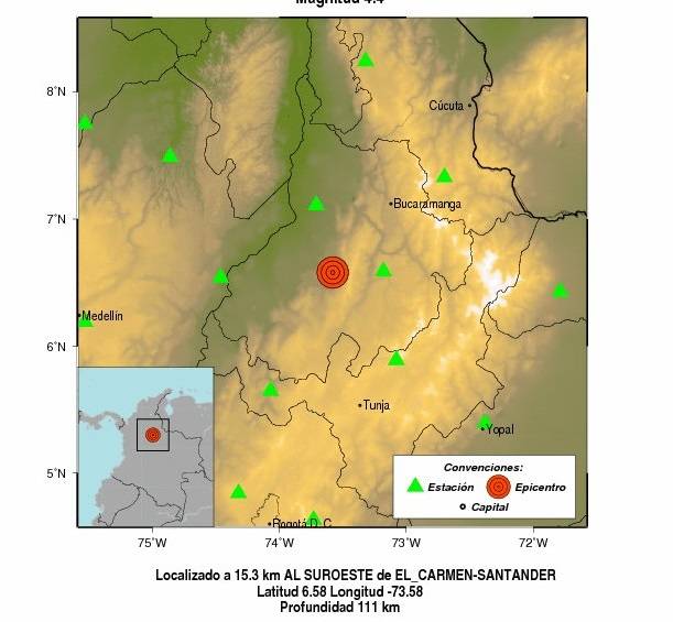 FOTO: Red Sismológica Nacional de Colombia