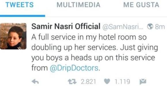 Samir Nasri, envuelto en escándalo sexual por cuenta de un hacker
