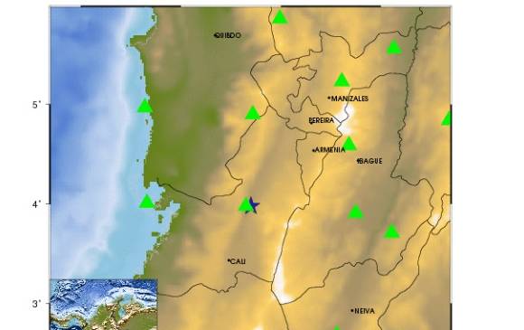 El temblor se sintió en el Valle del Cauca, Eje Cafetero y parte del Cauca. FOTO CORTESÍA