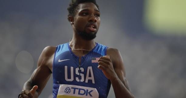 Noah Lyles, primer atleta que gana una prueba en reapertura del atletismo tras la pandemia. Foto agencias 