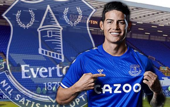James luciendo su nueva camiseta. FOTO EVERTON