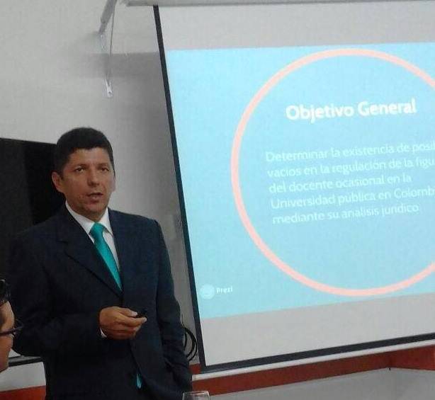 Carlos Omar Delgado Bautista trabaja como asesor jurídico según el coronel Arias. Terminó sus estudios en la Universidad Libre, seccional Cúcuta. FOTO: Tomada de Facebook