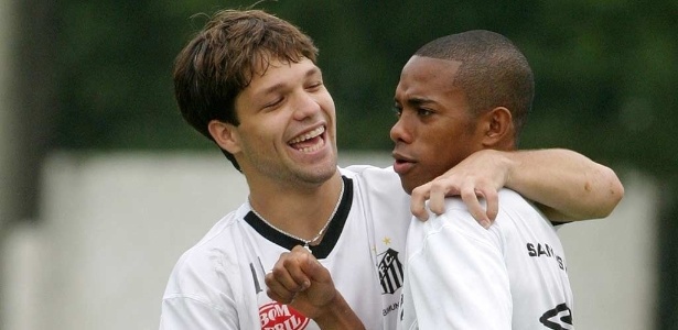Robinho y Diego se conocen desde que salieron de las juveniles del Santos. FOTO imguol.com.br