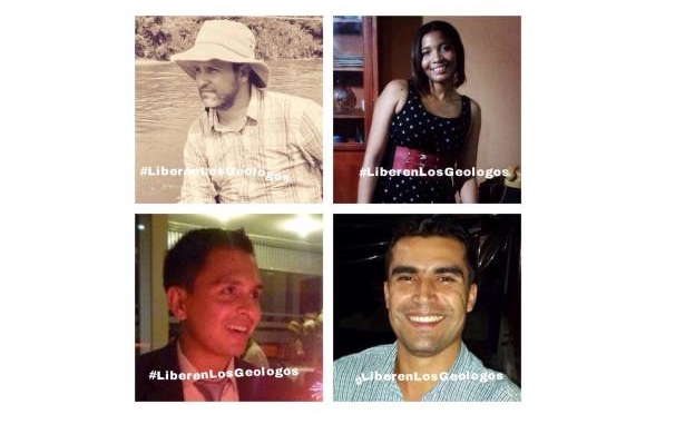 Eln se llevó a los geólogos para cuestionarlos sobre las actividades que realizaban en la zona de donde fueron llevados. FOTO COLPRENSA