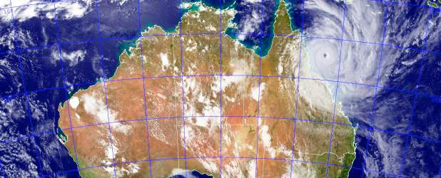 El poderoso ciclón Yasi llegó a la costa de Australia | Reuters | Imagen satelital.