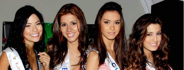 Reinas en pasarela | En el Gran Salón Bolívar del Hotel Hilton Cartagena, las candidatas participaron en el evento Activia. En la foto, las señoritas Bogotá, Ana Melisa Cano; Boyacá, Lina María Gallego; Cundinamarca, Thael Osorio Redondo; y Antioquia, Olivia Aristizábal.