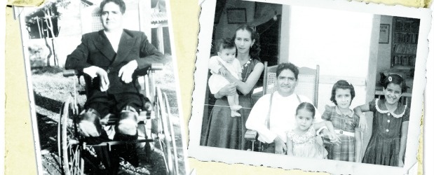 El Ángel que se arrastraba | Cortesía | Martha Valencia Valencia en compañía de su esposo, Julio Ángel Ángel, y sus cuatro hijas, Beatriz, Isabel, Inés y Daisy. También tuvieron dos varones, de nombres Rubén Darío y Alfredo.