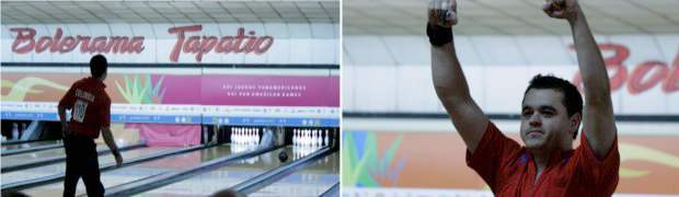 Santiago Mejía ganó medalla de oro en bolos | Cortesía COC | Mejía celebró este jueves al alcanzar la medalla de oro 21 para el país.