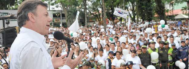 El país está hastiado de la violencia: Santos | Cortesía Presidencia de la República | El presidente Santos dijo que el camino que le queda a los guerrilleros es la desmovilización.