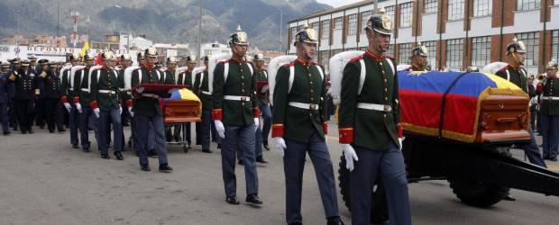 Colprensa | Los militares fueron despedidos con honores militares.
