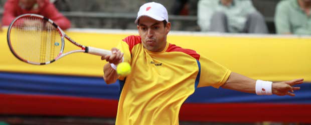Santiago Giraldo salvó el día para Colombia | Colprensa | Santiago Giraldo logró el primer punto para Colombia y empató la serie 1-1 al vencer al estadounidense Sam Querrey con parciales de 6-2, 6-4, 7-5.