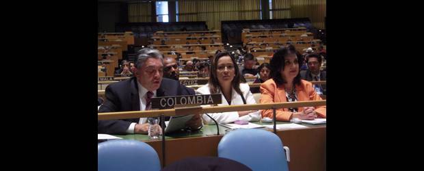 Gobierno ha concertado con las comunidades indígenas | Cortesía Ministerio Del Interior Y Justicia | El Foro Permanente de las Naciones Unidas para cuestiones indígenas sesionará hasta el viernes. Ayer, intervino el ministro del Interior, Fabio Valencia.