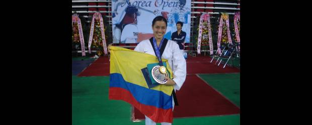 Antioquia logró 11 oros en taekwondo | Archivo | Lina Echavarría fue la figura de Antioquia en el torneo Nacional.