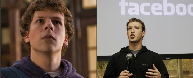 Cara a cara de Zuckerberg y Eisenberg: solo en SNL | Cortesía y AP | Jesse Eisenberg y Mark Zuckerberg no se habían encontrado hasta el sábado pasado cuando ambos aparecieron en el show de TV Saturday Night Live.